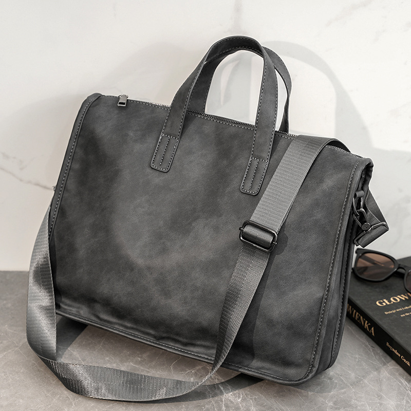 Leather Briefcase - Sac à main décontracté pour hommes