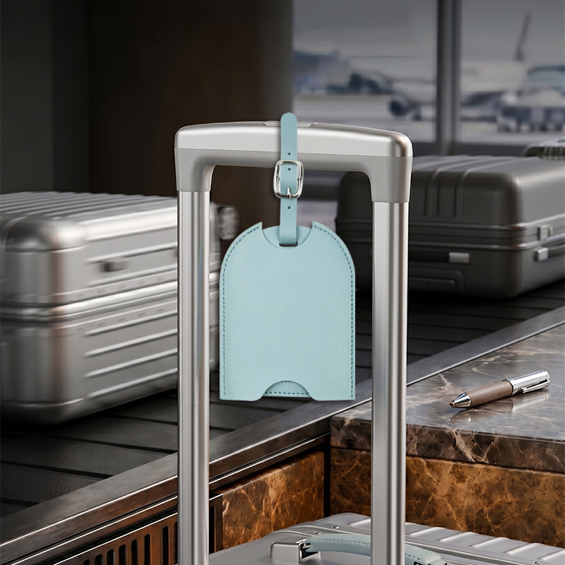 Travel Luggage Set - Étiquette de bagage en cuir PU