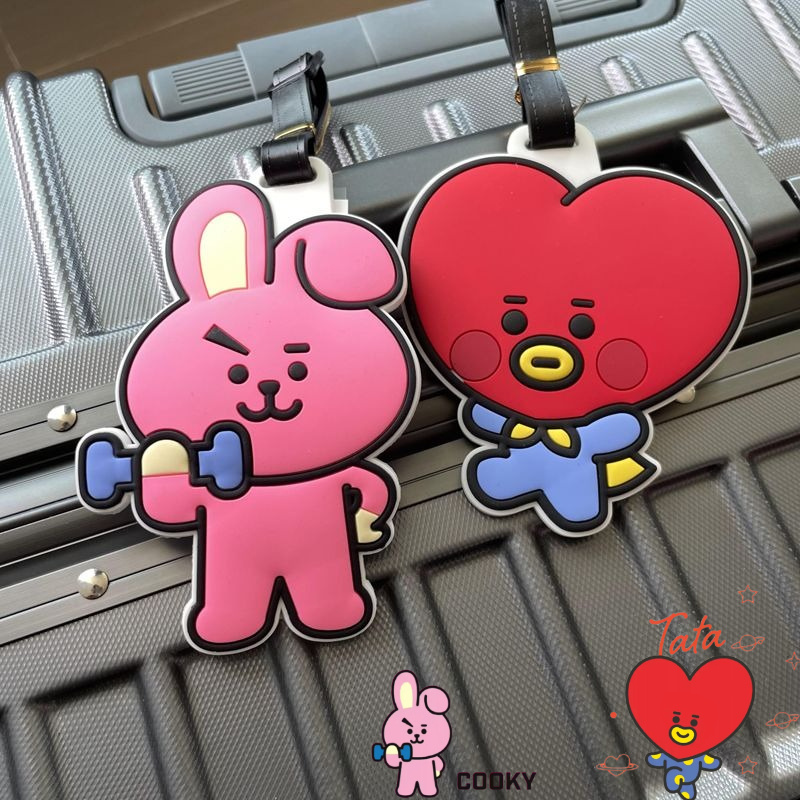 Travel Luggage Set - Porte-clés mignon de dessin animé BT21,