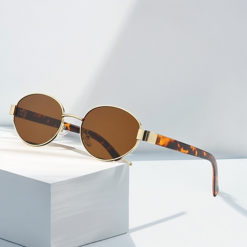 Designer Sunglasses - Nouvelles lunettes de soleil ovales vintage,