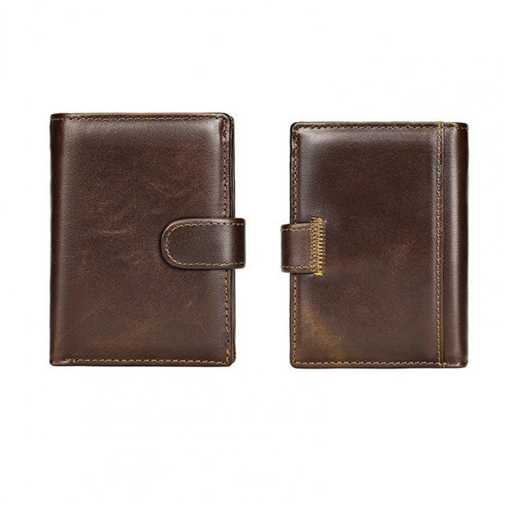 Leather Wallet Men - Portefeuille de voyage pour hommes, portefeuille