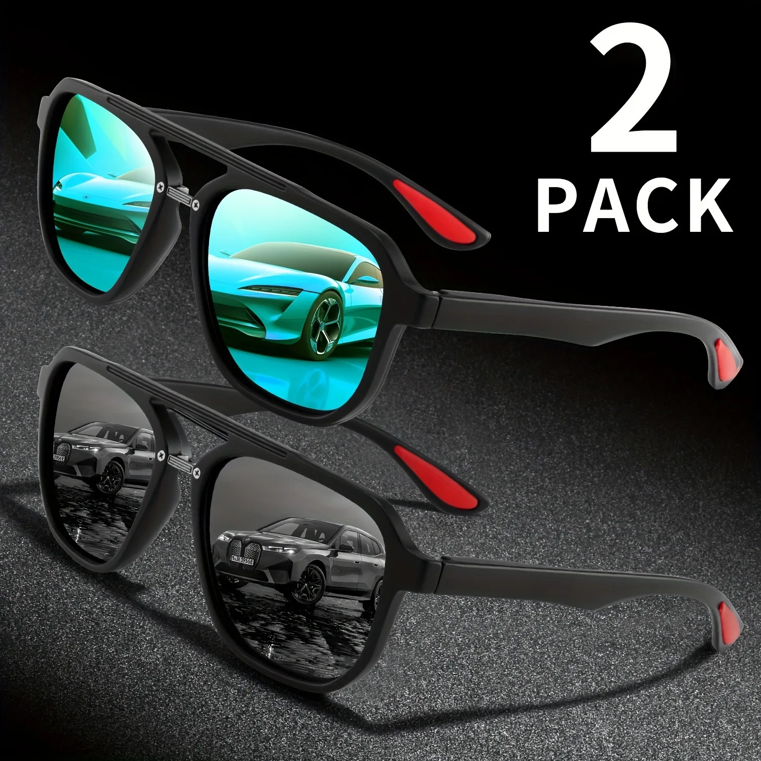 Sunglasses Uv400 - Lunettes de soleil classiques rétro de