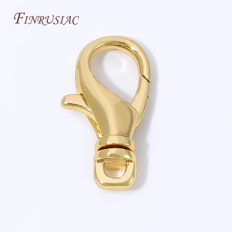 Gold Plated Jewelry - Fermoirs mousquetons plaqués or 18 carats,