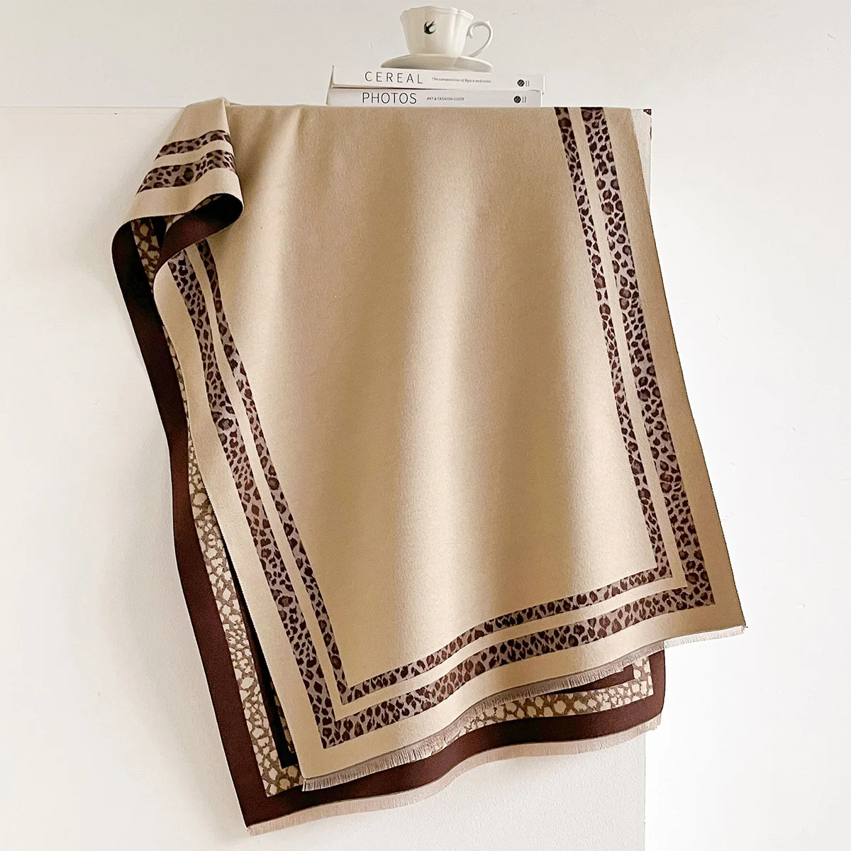 Châle d’hiver réversible, chau - Cashmere Scarf avis et prix