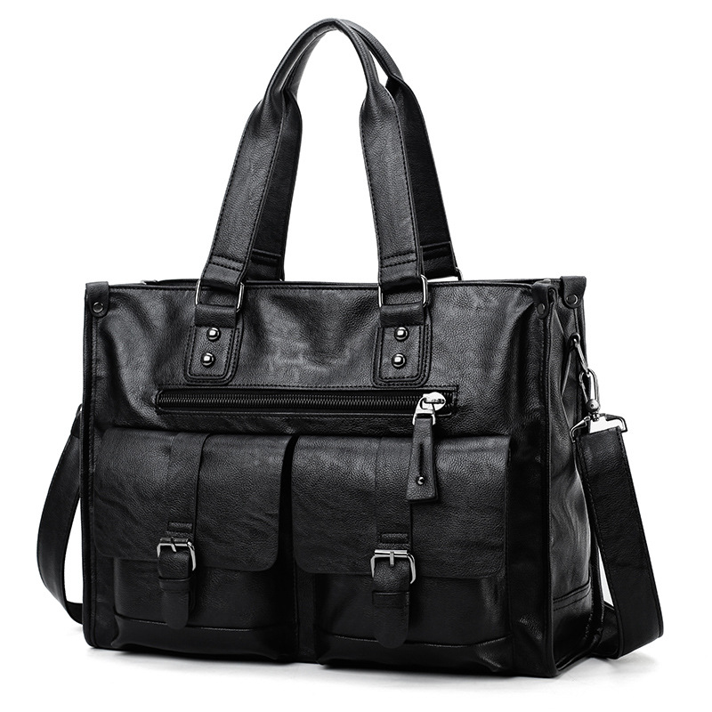 Sac à bandoulière en cuir PU,  - Leather Briefcase avis et prix
