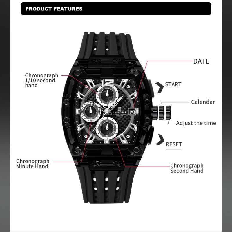 Montre pour homme NAVIFORCE, 5 - Luxury Gift Set avis et prix