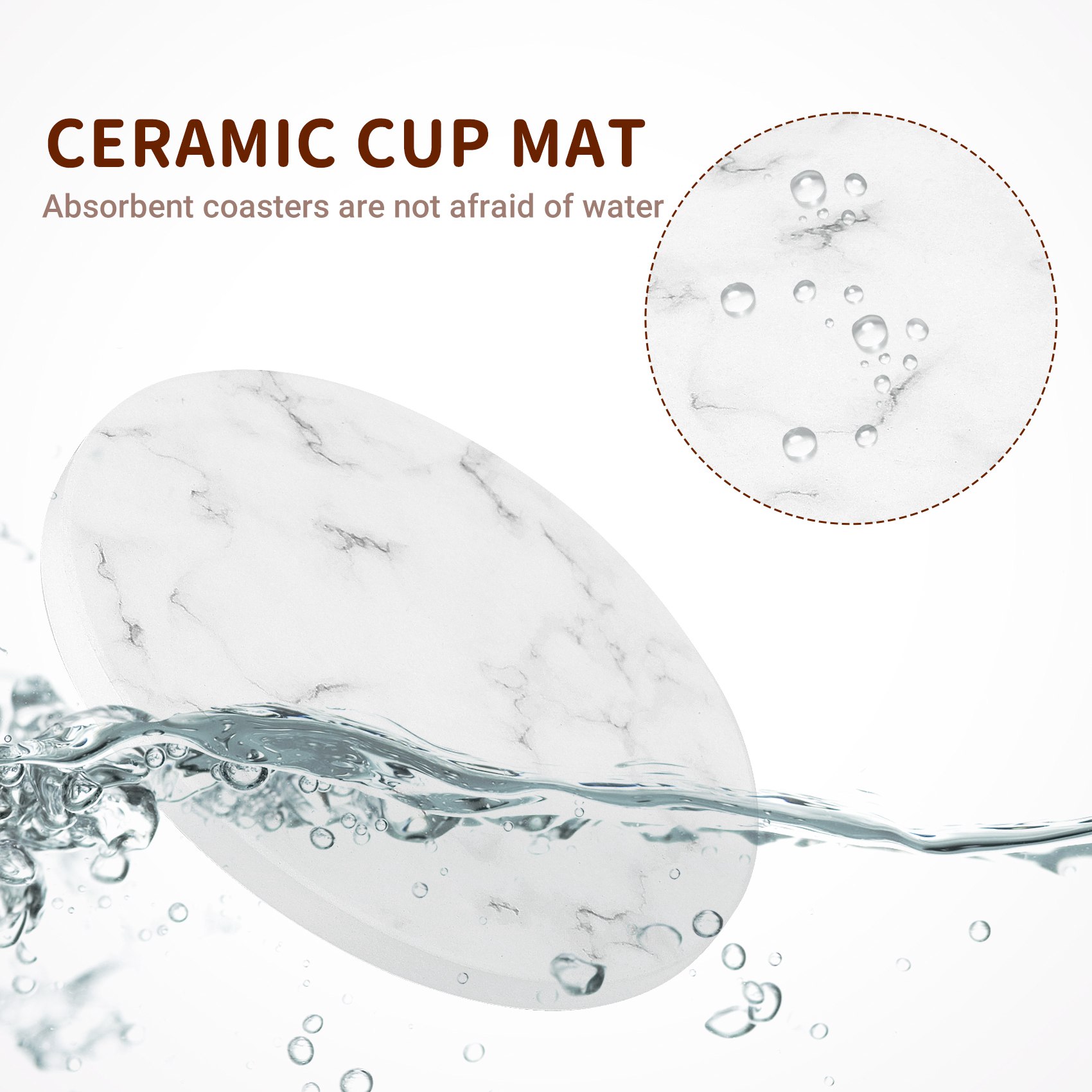 ABAH-Sous-verres absorbants po - Marble Coaster Set avis et prix