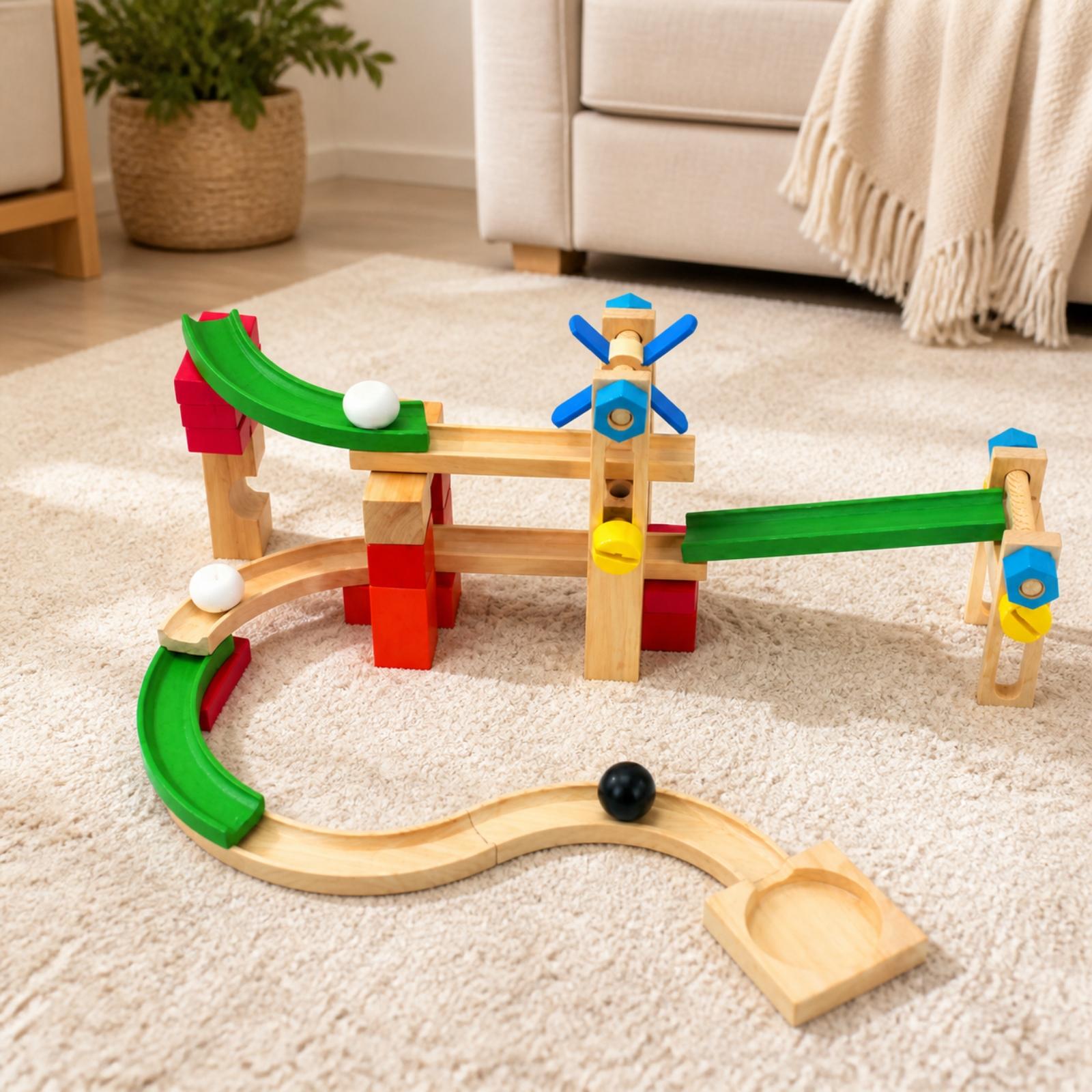 Piste de billes en bois pour e - Marble Coaster Set avis et prix
