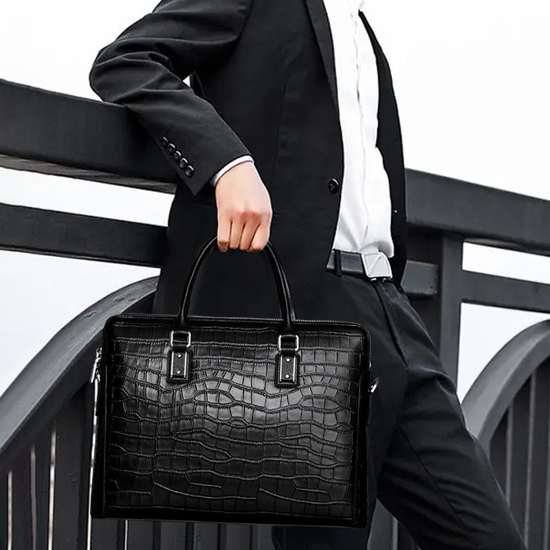 Nouvelle mallette en cuir véri - Leather Briefcase avis et prix