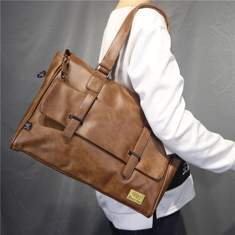 Sac à bandoulière en cuir de c - Leather Briefcase avis et prix