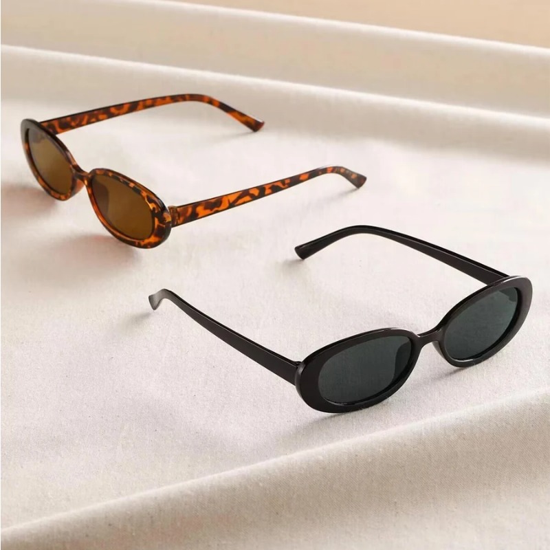 Lunettes de soleil ovales vint - Designer Sunglasses avis et prix